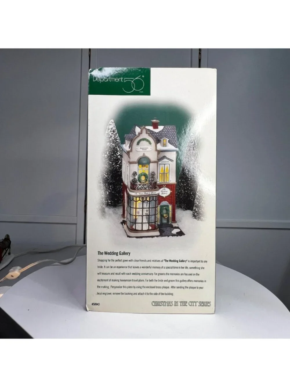 Dept 56 The Wedding Gallery, Christmas in the City Lighted Building - 1998